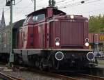 V100 2091 der VEB steht bereit zur Abfahrt in Solingen ...