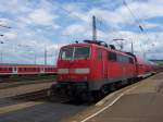 111 078-2 in Heilbronn am 03.06.2006  ...