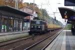 Bahnhof F�rstenwalde Zug Durchfahrt von dem G�terzug Mit der Lok ...