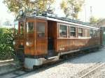 Triebwagen Nr.3 am 23.10.09 im S�ller Bahnhof in Palma  ...