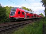 Doppelstocksteuerwagen der Gattung 3 DBpbzf hier als RE nach Bremen ...