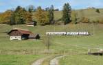 Bahn und Landschaft: TPF Regionalzug N� 12 bei Vuadens. 
27. ...