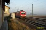 Hier f�hrt 182 025-7 ...  Martin  Olwitz  31.10.2009