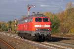 218 369-7 beim umsetzen. ...  Tobias-Maverick Neumann 01.11.2009