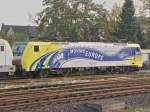 ES 64 F4-012 stand am 31.10.09 in M�nchengladbach Hbf  ...