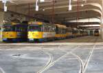 leipzig Hier mal ein Blick in den Stra�enbahnhof Angerbr�cke. 18.10.09