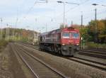 kbs-470-linke-rheinstrecke Am 31.10.2009 fuhr 266 062-9 als Tfzf durch K�ln-West  in Ri.Br�hl.