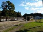 Der G�terbahnhof von Finch Hatton am 6.7.2009. In Finch Hatton ...