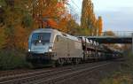 1x16-werbeloks 1116 038-9 mit dem Z 48927 von Karstorf(�sterreich) nach Bremerhaven hier in Hannover Limmer um 16:20 am 30.10.2009