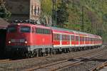 DB 110 402 f�hrt am 19.10.09 mit einem RE in ...