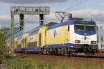 Die ME 146-07 an der S�derelbbr�cke in Hamburg , am ...