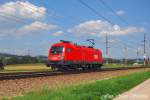 br-1116 Gleich dahinter kam 1116 066-0 auf einer Probefahrt an mir vorbei,Pasching (�sterreichurlaub 18.08.09)