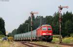 KBS 942  233 586-7 mit Flaschenwagen aus M�hldorf kommend in T�ssling 28.8.09