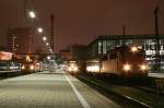 Abends in M�nchen Hbf: 110 363 steht mit einer RB ...