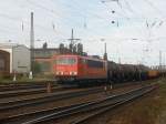 155 031-8 bei der Einfahrt in Leipzig,am 05.10.09  ...