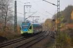 ET 008 der WFB als RB 72 nach Herford, kurz ...