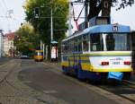 Am 24.10.09 standen der Gl�serner Leipziger S/Gro�e Leipzig Stadtrundfahrt und ...