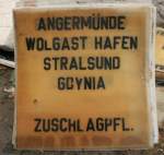 Alte Zugzielanzeige(-tafeln)vom Bahnhof Guben, ...  Frank Gutschmidt 02.11.2009