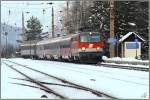 E-Lok 1142 677 f�hrt mit IC 556 Superfund von Wien ...