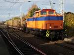 RFH-Lok V60 rangierte am 31.Oktober 2009 in Rostock Bramow den ...