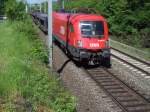 1116 071-0 mit einem G�terzug in Klagenfurt in der n�he ...