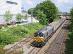 br-266-class-66---jt42cwr PB20 der DLC f�hrt am 11.05.2005 mit einem G�terzug aus Richtung Mannheim kommend durch Karlsruhe.