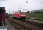 Die DB 185 018 machte am 16.4.05 in Rangierbahnhof von ...