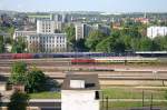 dresden-hbf RaiLab und CNL aus Z�rich gesellen sich am Morgen des 19.05.05 im Dresdener Hbf.