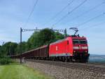 Br 185 147-6 am 25.5.05 kurz vor M�hlau  ...