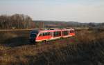 In der Einsamkeit von Halle-Trotha am 15.03.05 bahnt sich 642-692-9 ...