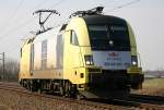 Allein auf weiter Flur war ES64U2-002 der PEG am 16.03.05 ...