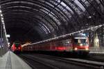 Der Striezelmarktexpress steht am 5.12.2009 in Dresden zur R�ckfahrt nach ...