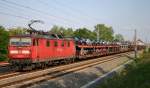 Mit neuer Konkurrenz im Gep�ck ist 180 012-7 am 24.05.05 ...