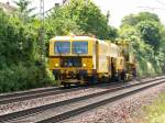 Stopfmaschiene auf der KBS 670 zwischen Homburg Saar und Bruchm�hlbach-Miesau. ...