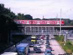 BR 474 �berquert n�rdlich des Elbtunnels die A 7 Hamburg-Flensburg; ...