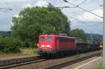 140 382-3 mit Milit�rzug ...  Utz Schr�der 30.06.2005