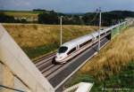 ICE 3 auf einer Testfahrt auf der NBS K�ln-Frankfurt bei ...