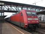 Die Lok 101 041-2 ...  E. Pahlke 08.03.2010