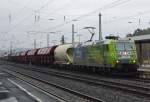 Am 13.03.2010 war mal wieder ein ganz seltener Gast auf der Strecke: 185 152-6 mit Gz in Fahrtrichtung S�den in Eichenberg.
