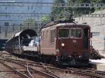 Re 4/4 190 am 16.7.05 in Goppenstein  ...