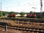 Saarstahl Lok 70 und 71 am 16.7.05 in V�lklingen.
  ...