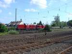 24. Juli 2004 Arbeitszug im Gleis 8 Bahnhof Rheda-Wiedenbr�ck. Im ...