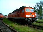 232 656 im Werk Cottbus mit abgenommener Dachsektion über der ... 232 656 im Werk Cottbus mit abgenommener Dachsektion über der ...