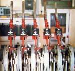 TSB Taunusbahn Signalhebel im Stellwerk Usingen, 1. H�lfte der 1980iger Jahre.
