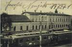 Eine Originalpostkarte aus dem Jahre 1912 zeigt den Bahnhof Rheda ...