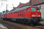 232 129 und eine weitere 232 stehen am 15.08.2005 abgestellt ...