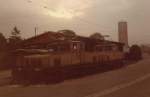 Filderbahn Stuttgart - Vaihingen Im Oktober 1980 sehen die G�terzuglokomotiven aus dem Jahr 1924 auf der Filderbahn ihrem Ende entgegen. 1981 wurde der G�terzugbetrieb zwischen Vaihingen und M�hringen endg�ltig eingestellt. 