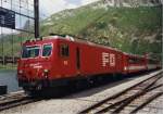 FO Furka-Oberalp-Bahn Auf der Oberalppassh�he...