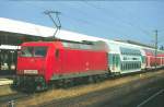 BR 145 145 049-3 am 24.06.2000 im Hbf Hannover mit RE 25945 Bremen - G�ttingen