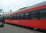 tagkompaniet Speisewagen im Personenzug G�teborg - Lulea am 07.09.2002 im Bahnhof Boden.